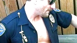 Two nice police officer sucking and licking each other dick